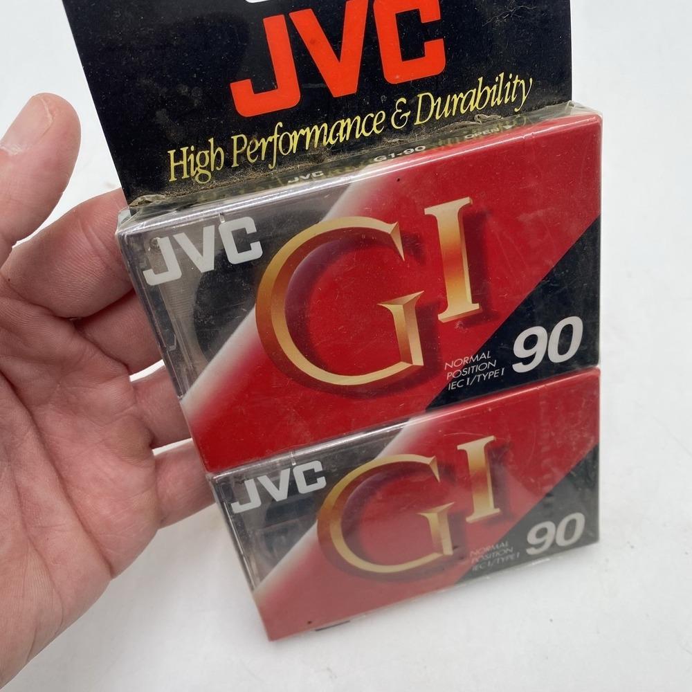 2 Pack JVC Blank Audio Cassette Tape Brand New Sealed GI-90 Normal Type 1 IEC - Picture 3 of 7